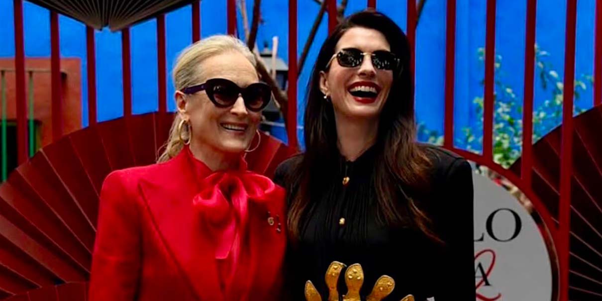 Anne Hathaway y Meryl Streep desatan furor en CDMX por El diablo viste a la moda 2