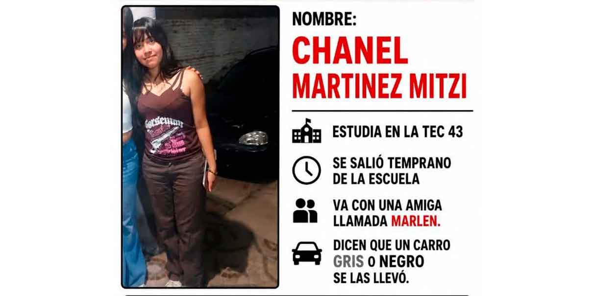 Alerta en Puebla: buscan a Chanel Martínez Mitzi, alumna de la Técnica 43