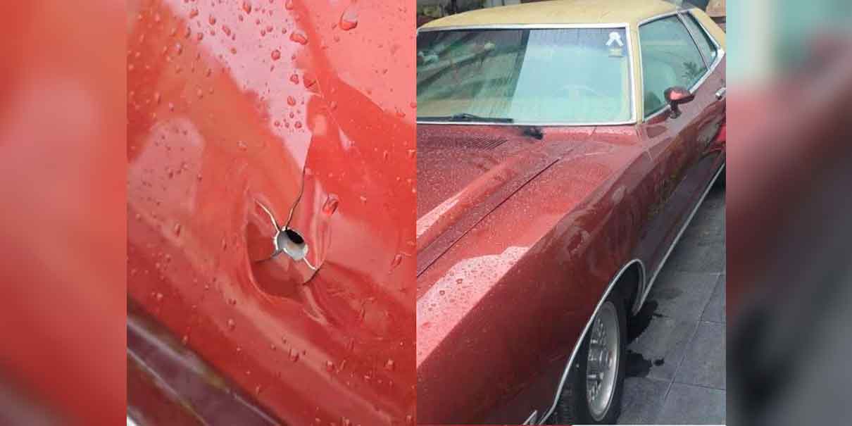 Reaparece francotirador de la Atlixcáyotl; Ford Mustang clásico resulta dañado