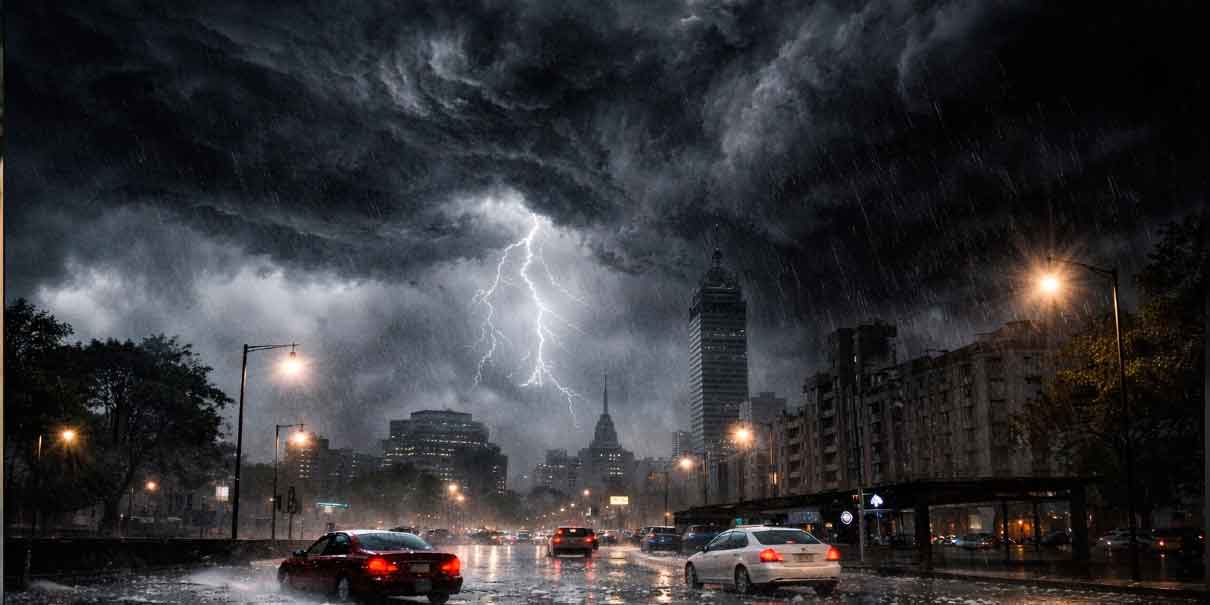 Se aproxima “Tormenta Negra” a México: alertan por lluvias intensas, granizadas y fuertes vientos en varios estados