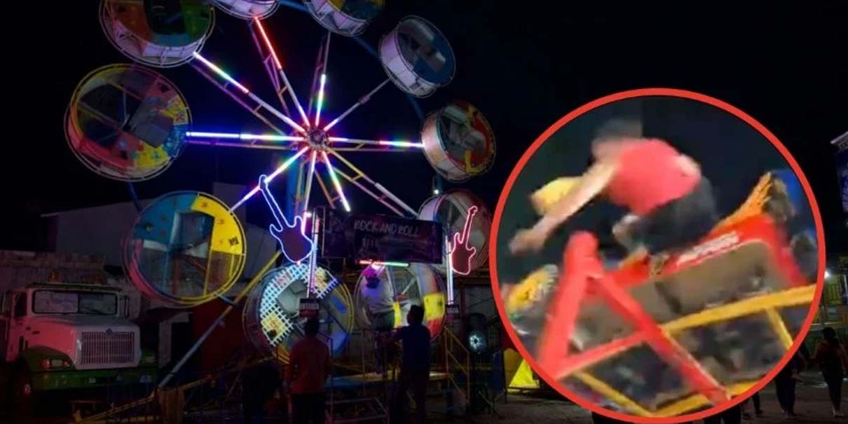 Así fue el momento en que una mujer SALIÓ VOLANDO de un juego mecánico