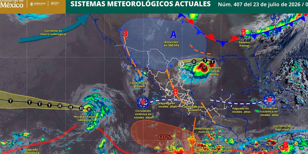 Autoridades mantienen protocolos por lluvias en México; llaman a evitar zonas de riesgo