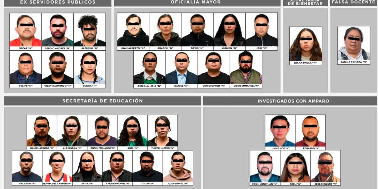 Cae red de aviadores en Edomex, cobraban en total 4 mdp por quincena 