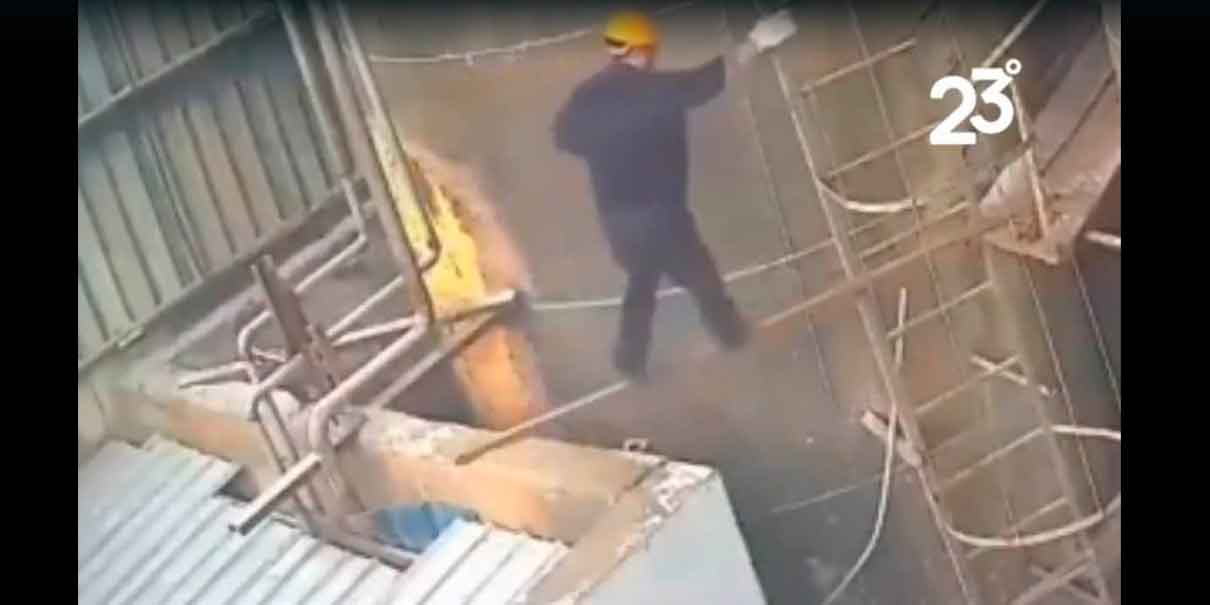 IMÁGENES SENSIBLES. Trabajador muere tras caer en un tanque de ácido sulfúrico 