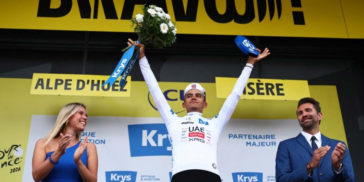 Isaac del Toro rompe récord y asegura un lugar en el podio del Tour de Francia