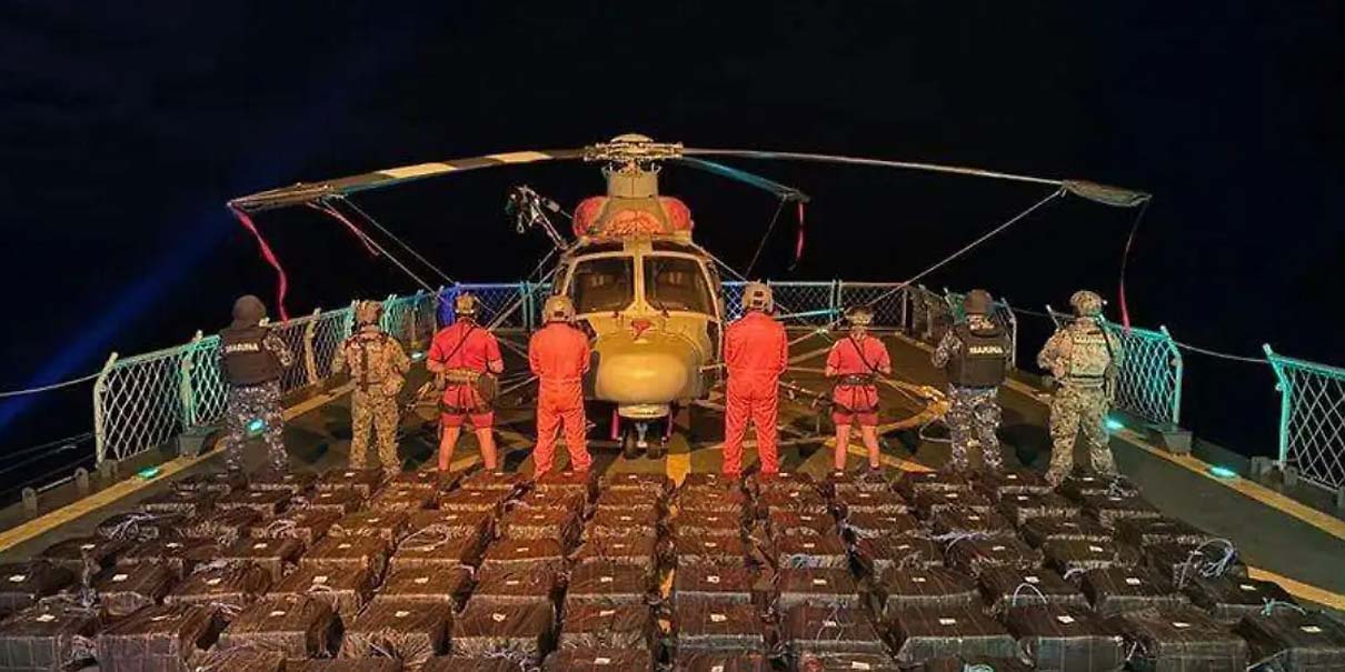 Semar da golpe millonario al narcotráfico con decomiso de casi 3 toneladas de cocaína en Oaxaca
