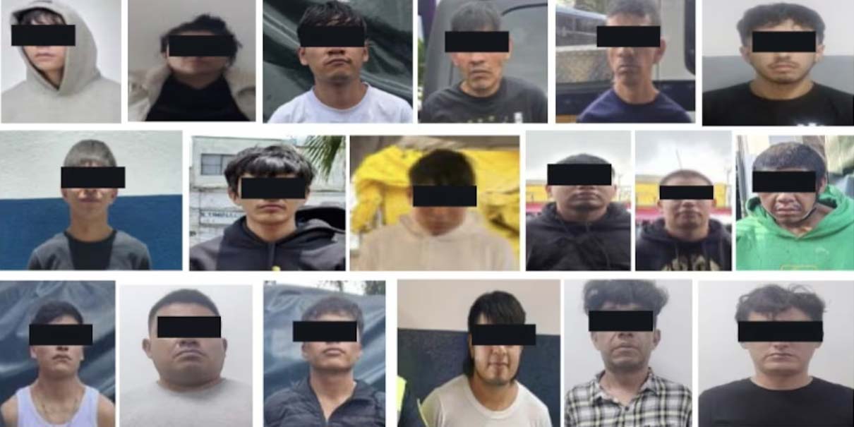 Caen 54 presuntos miembros de La Unión Tepito y La Anti Unión Tepito; decomisan drogas
