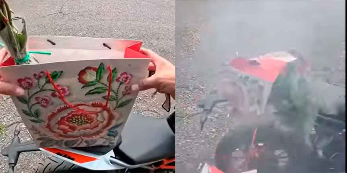 Explota paquete que llevaba motociclista de aplicación en Tlalnepantla; FGJEM investiga