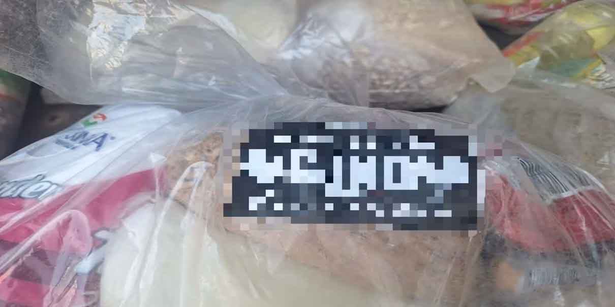 Aseguran más de un centenar de despensas firmadas por el CJNG en Michoacán
