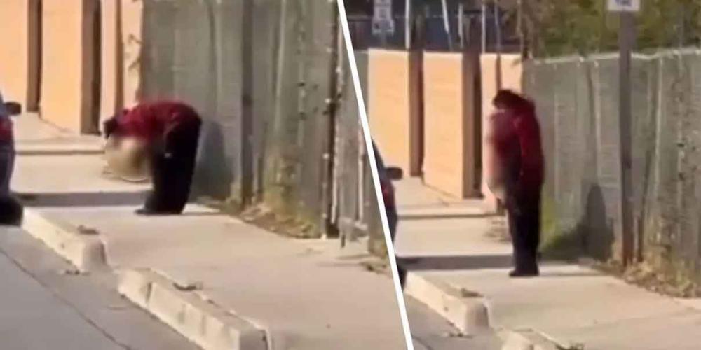 VIDEO. Graban a un hombre en situación de calle comiendose una pierna humana 