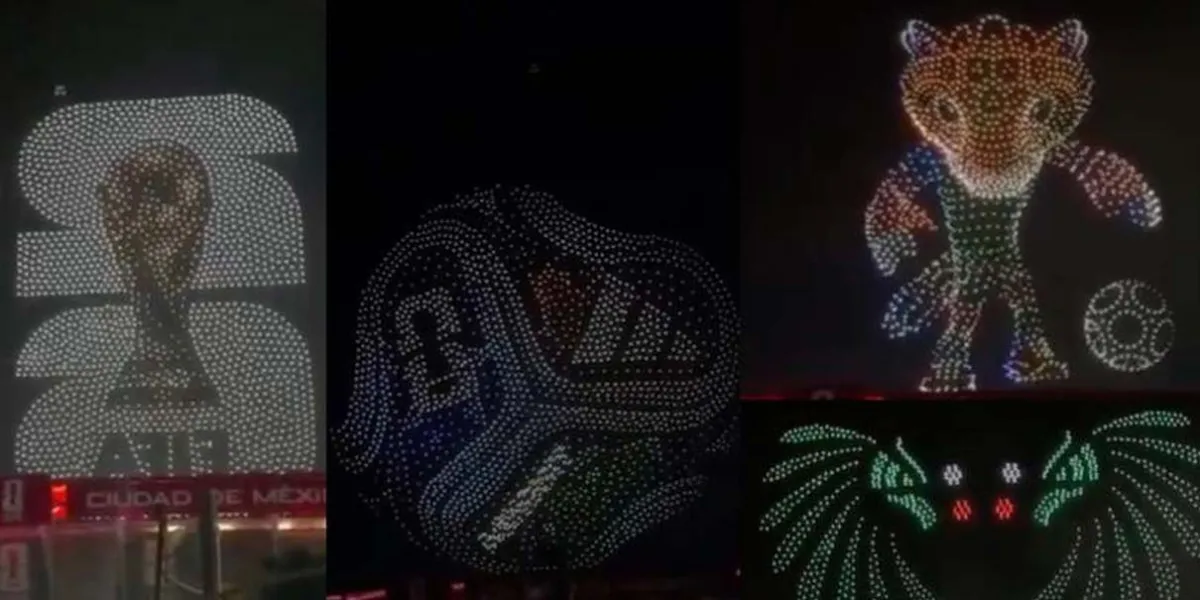 ESPECTACULAR así será el show de drones para el Mundial 2026 en el Estadio Azteca
