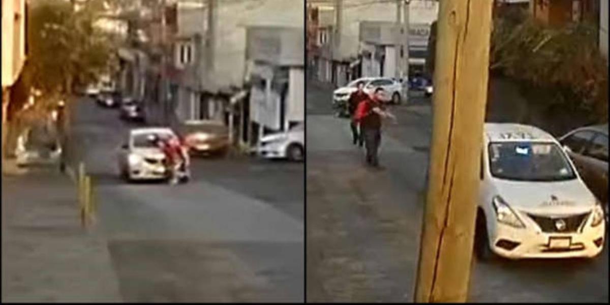 Video. En Morelos un taxista ATROPELLA BRUTALMENTE a una madre y a sus 2 hijos 