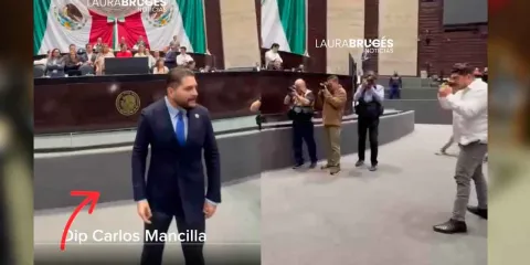 VIDEOS. “Estás borrachísimo”:  así empezó la pelea entre Carlos Mancilla del PRI  y Zenyazen Escobar de Morena  