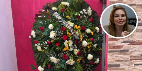 Dejan corona fúnebre a diputada del PRI en Sinaloa; ‘Alito’ acusa a Morena de intimidación