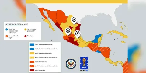 Estados Unidos emite alerta para viajeros del Mundial 2026 en México; estos son los estados con mayor riesgo