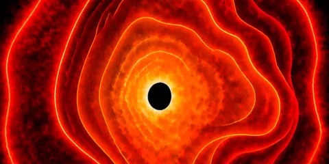 Descubren una “estrella de agujero negro” con el telescopio James Webb