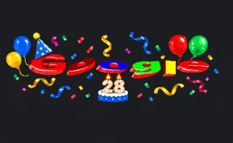Google celebra 28 años de historia con un doodle nostálgico
