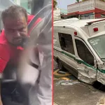 “¡Ando bien pedo, wey!”: operador de ambulancia del IMSS choca contra varios autos y atropella a joven en Azcapotzalco. VIDEO