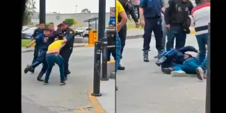 Violenta riña entre farderas y seguridad privada  de Tlalpan deja tres lesionados y ningún detenido