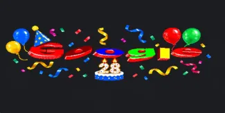 Google celebra 28 años de historia con un doodle nostálgico