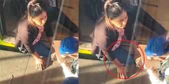 VIDEO. De terror, mujer queda atrapada entre un tren y el andén en el Metro CdMx